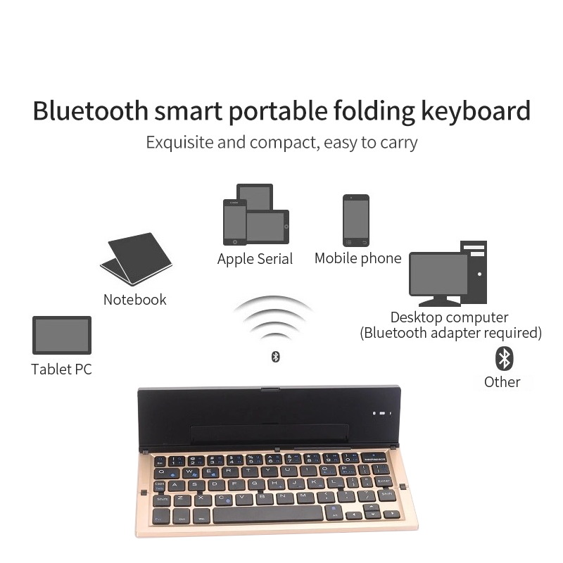 Vikbart Bluetooth-tangentbord